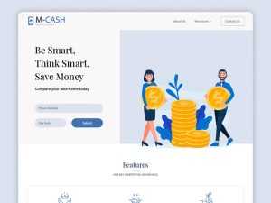 Accounting Landing Page PSD Template