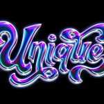 Acid Glass Chrome Text Effect Free PSD - Iridescent Liquid Metal Typo
