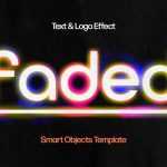 Acid Neon Blur Text Effect PSD Free - Editable Text Effects