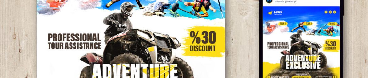 Adventure Tour Package Free Travel Social Media Post Design PSD Template