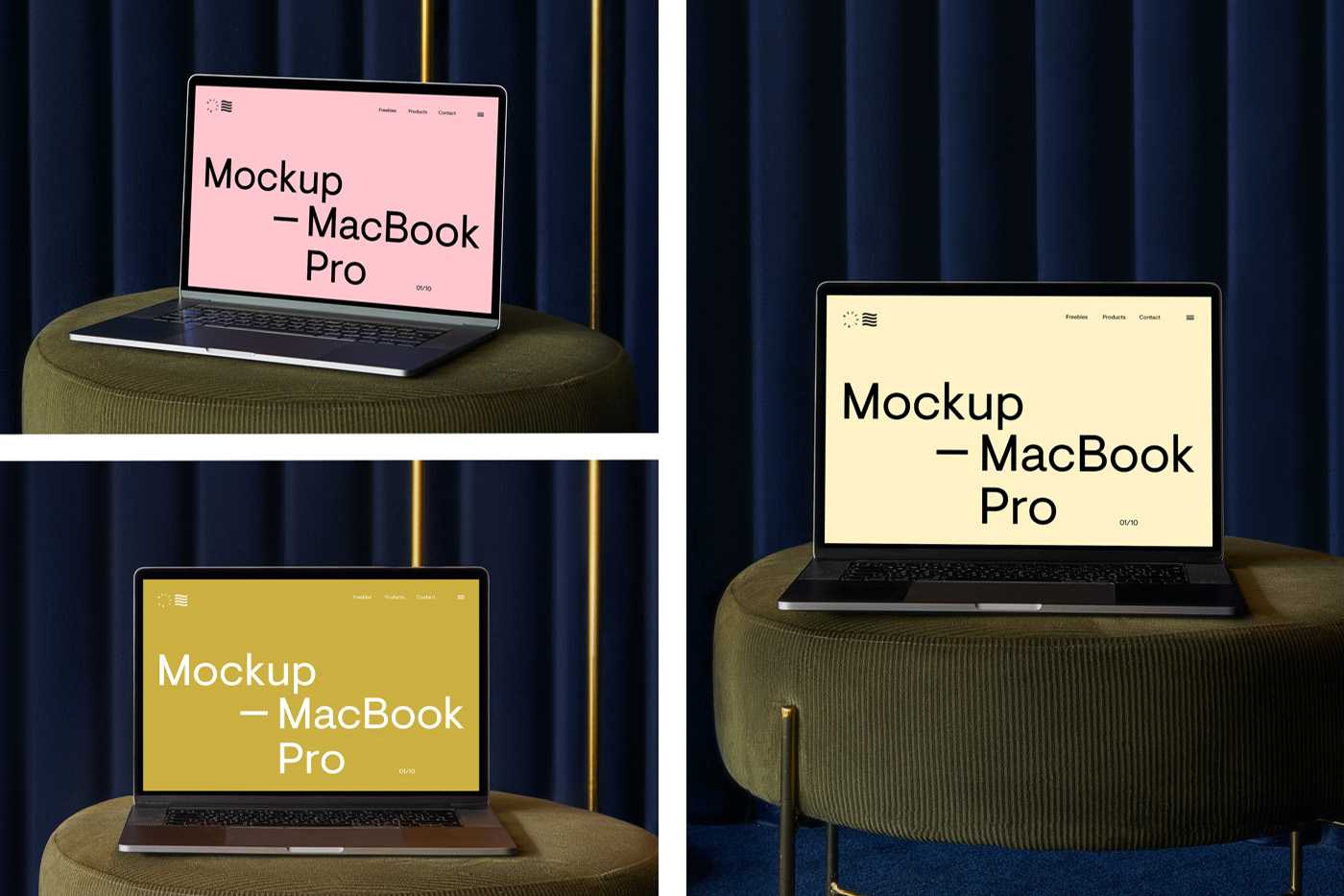 Apple MacBook Pro Scenes Mockup