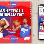 Basketball Tournament Instagram Post Design Template Free PSD