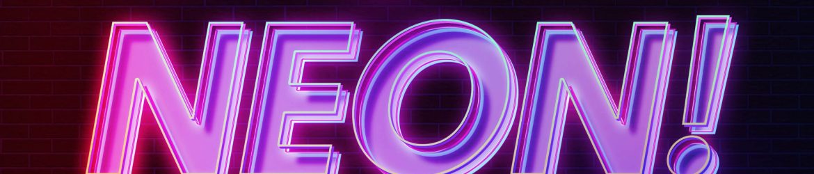 Best Free Neon Text Effect PSD Editable Template