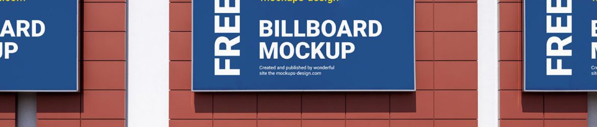 Billboard at the Mall Free Ad Signage Mockup PSD