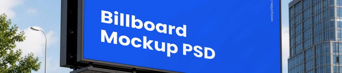 Billboard Mockup 2026 — Free Outdoor Signage PSD
