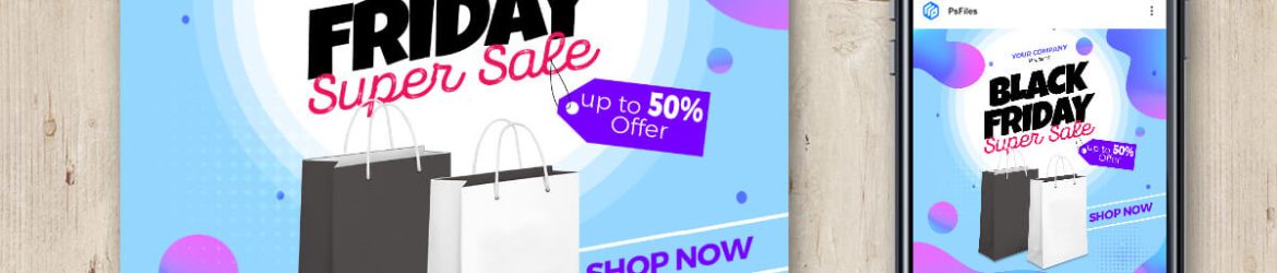 Black Friday Super Sales Social Media Post PSD Template 04 free
