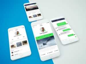 Blank White Smartphones Mockup PSD for Free