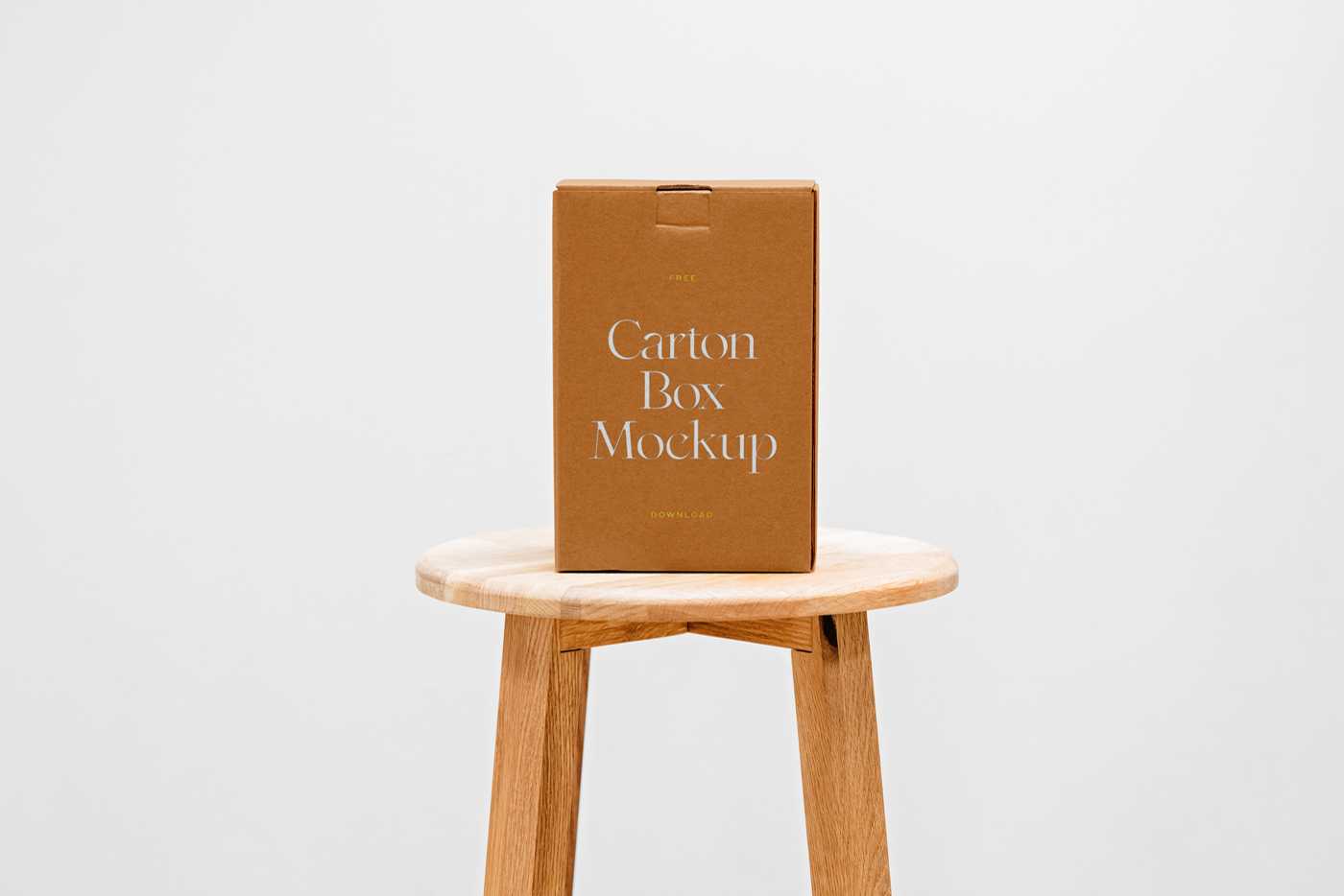 Box on Chair Mockup