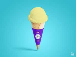 Brand Ice Cream Cone Mockup