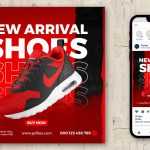 Branded Shoe Free Social Media Post Design PSD Template