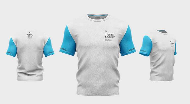 Brushed Cotton Fabric Free T-Shirt Mockups PSD set