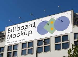 Building Billboard Mockup Free PSD