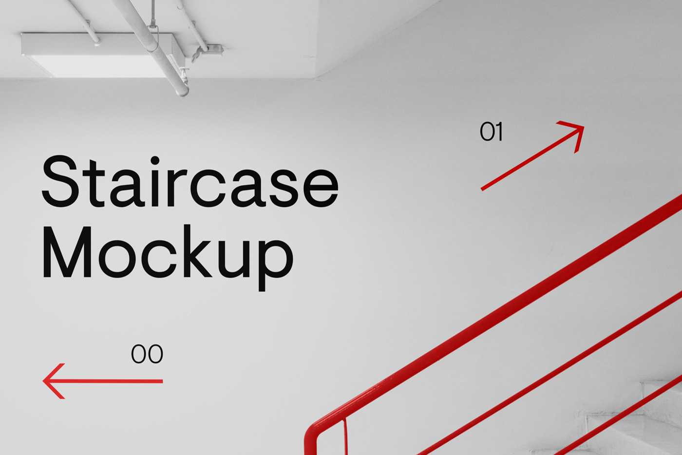 Building Staircase Mockup