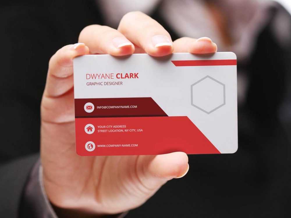 Business Card Mockup Holding in Hand