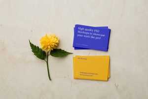 Business Cards on Plywood Mockup