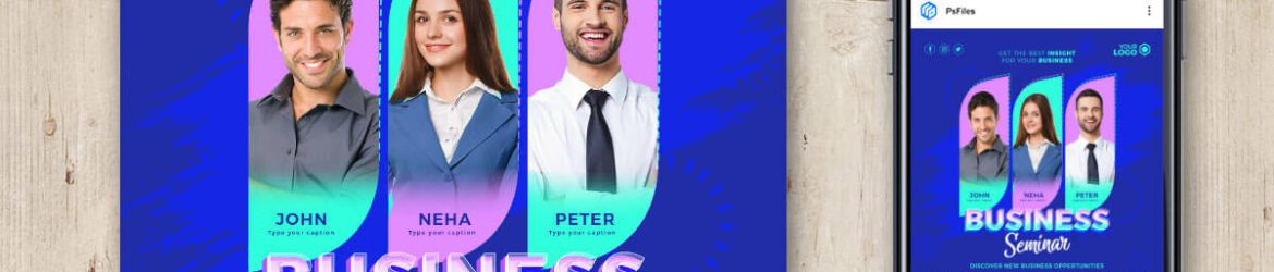 Business Seminar, Talk Show Free Instagram Post Design PSD