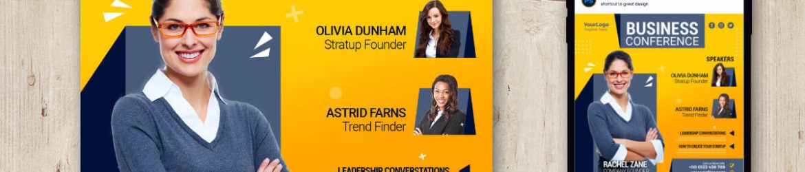 Business Seminar, Talk Show Free Instagram Post Design PSD