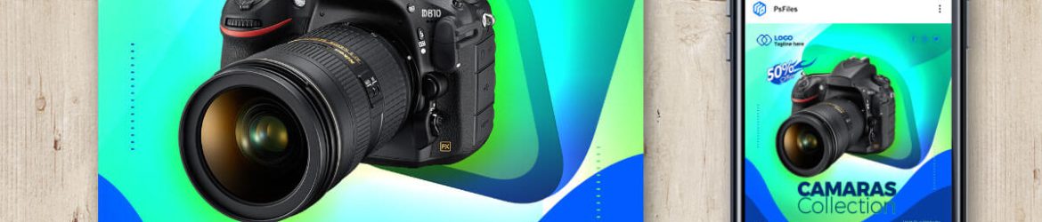 Camera Sale Free Instagram Post Design PSD Template