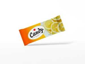 Candy Chocolate Bar Packaging Mockup