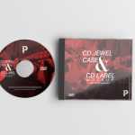 CD-DVD Jewel Case & Disc Label Mockup