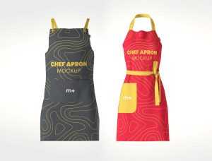 Chef Kitchen Apron Mockup