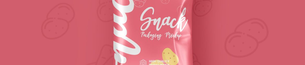 Chips Snacks Foil Pack Packaging Mockup