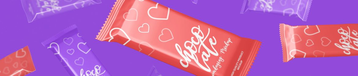 Chocolate Bar Packaging Mockup