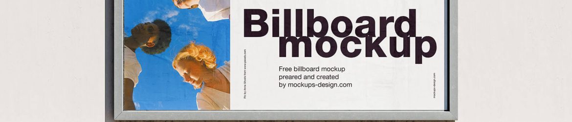 Clean and Simple Billboard Mockup PSD