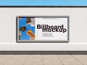 Clean and Simple Billboard Mockup PSD