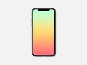 Clean black and white free iPhone X Mockup PSD