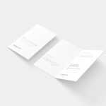 Clean Folded Business Card Mockup