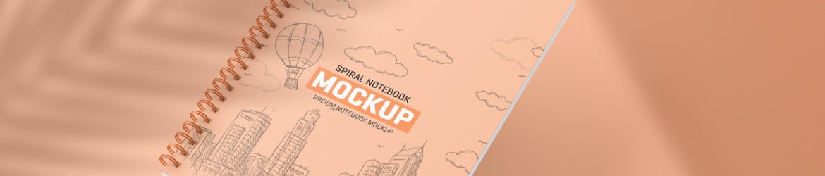 Clean Spiral Notebook Mockup