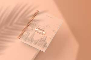 Clean Spiral Notebook Mockup