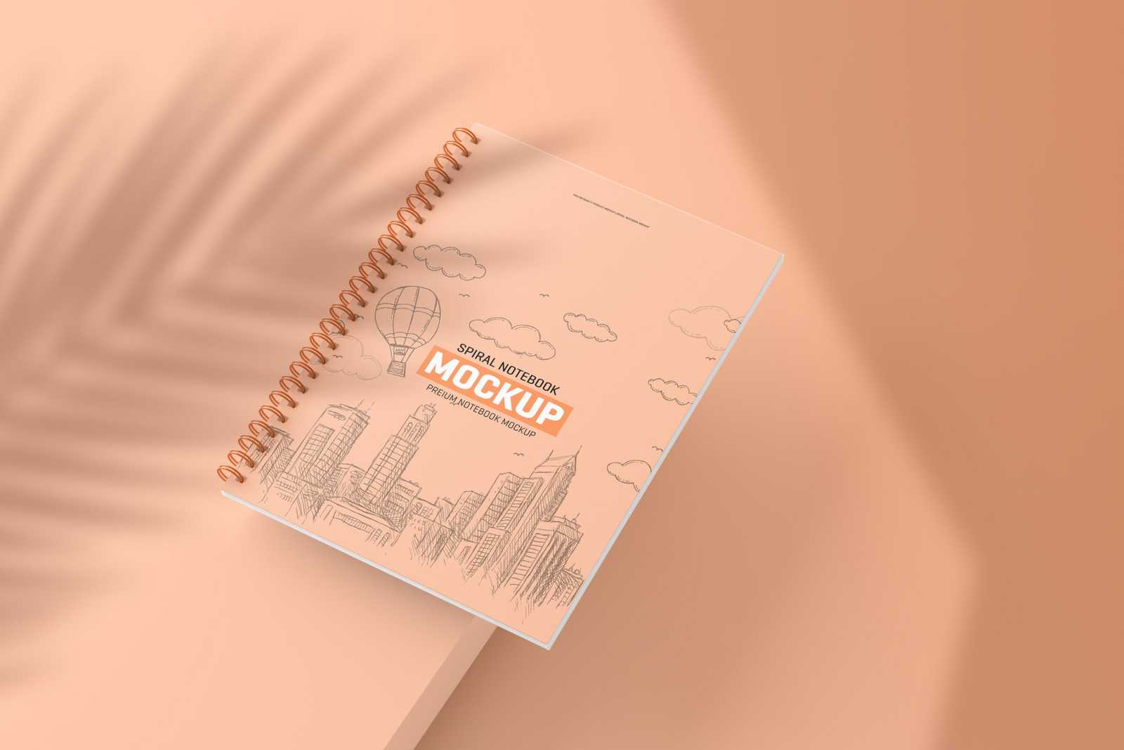 Clean Spiral Notebook Mockup