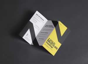 Clean Z-fold Brochure Mockup