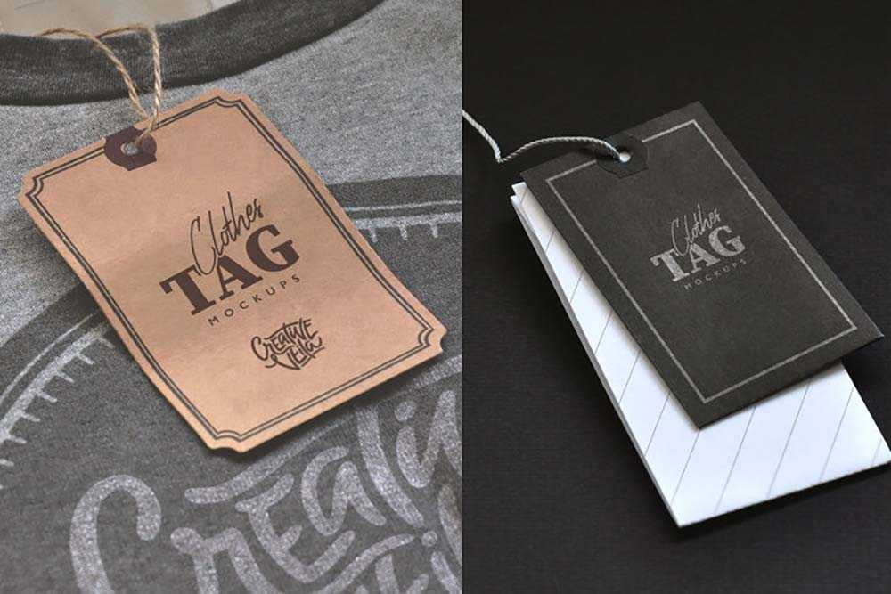 Clothes Tag PSD Mockups