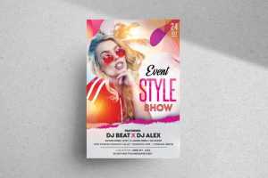Club Day Party Free PSD Flyer Template