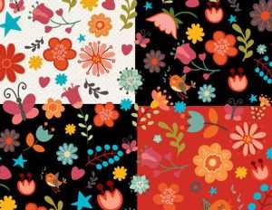 Colorful Sweet Floral Pattern