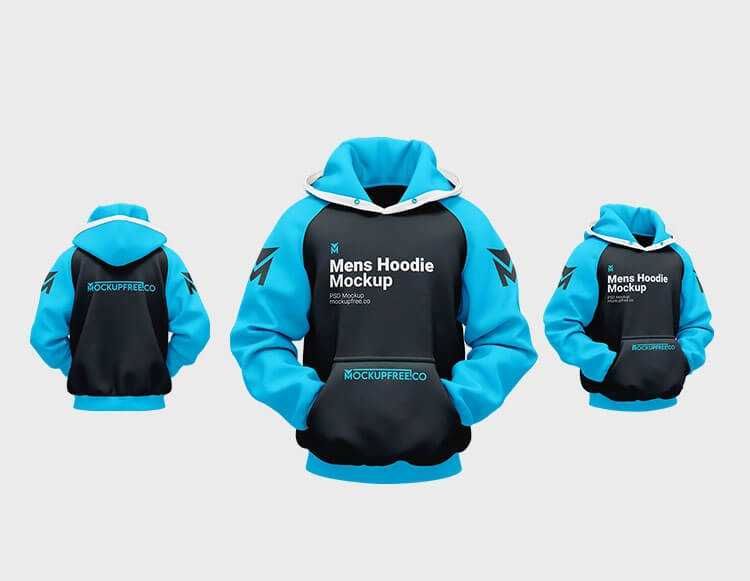 Complete set of Men’s Hoodie Mockups Free PSD Set - Best Free Mockups | PsFiles