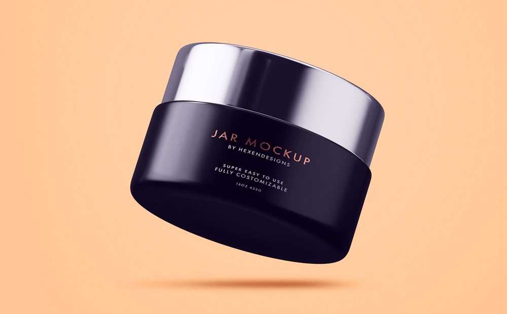 Cosmetic Cream Jar Mockup