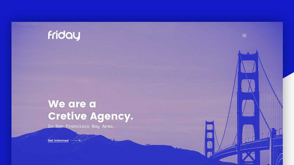 Creative Agency Website Template PSD
