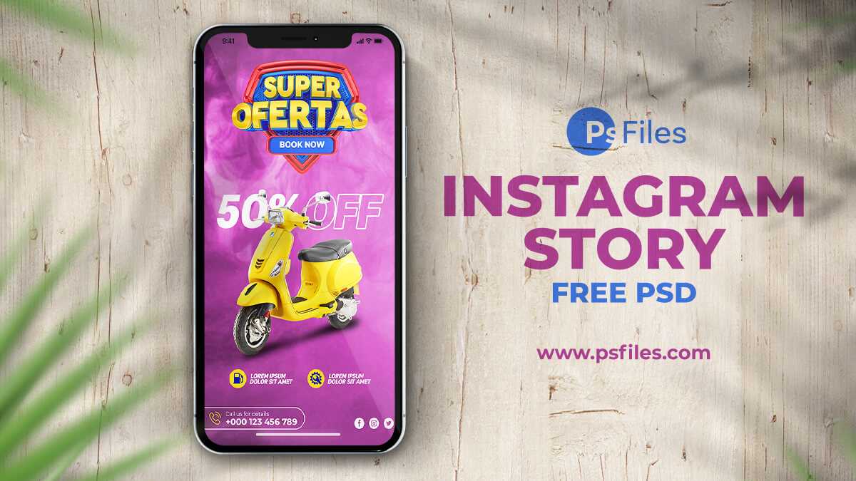 Creative Offer Sale Instagram Story Design Template PSD for Free