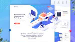 Creative Website Landing Page Free PSD Template