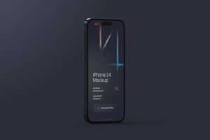 Dark iPhone 14 Pro Mockup 1 free file