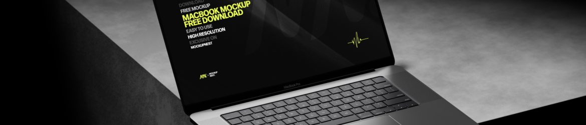 Dark Macbook Pro Mockup