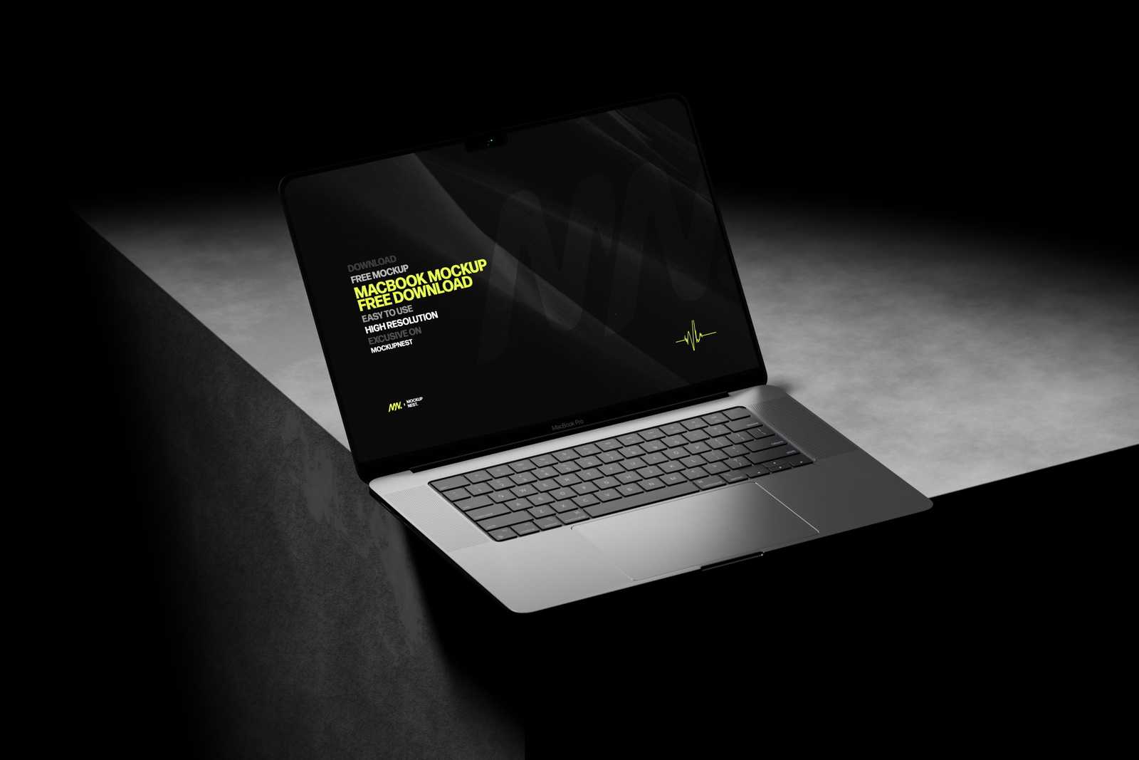 Dark Macbook Pro Mockup