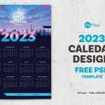 Dark Wall Calendar 2023 Photoshop PSD Template Free File - Free PSD Download Dark Wall Calendar 2023 Photoshop PSD Template Free File