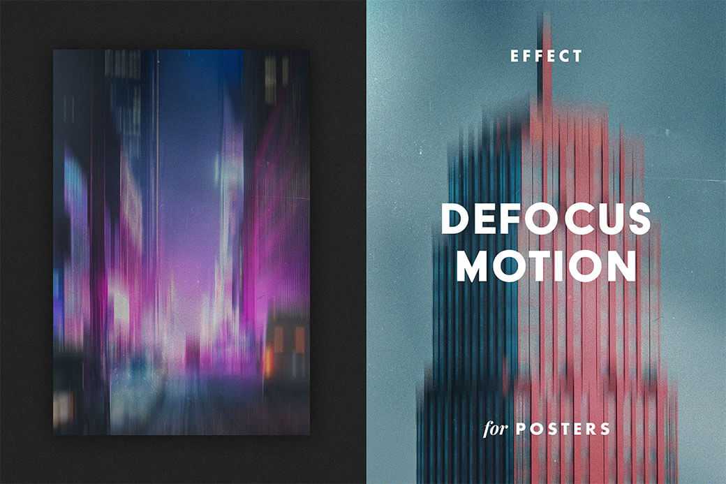 Defocus Motion Effect 2 for Posters Designs - Best PsFiles