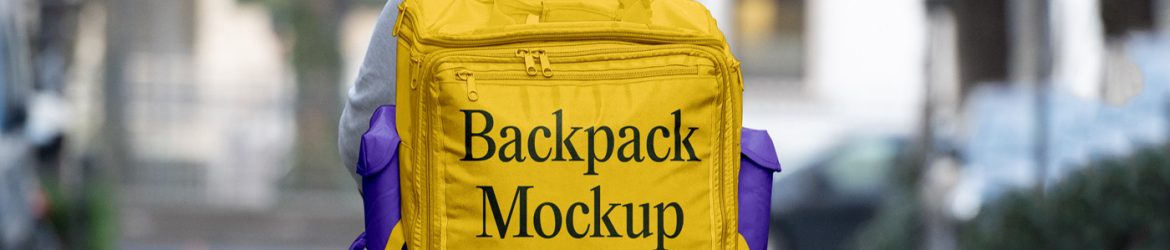 Delivery Backpack Mockup Delivery Backpack Mockup
