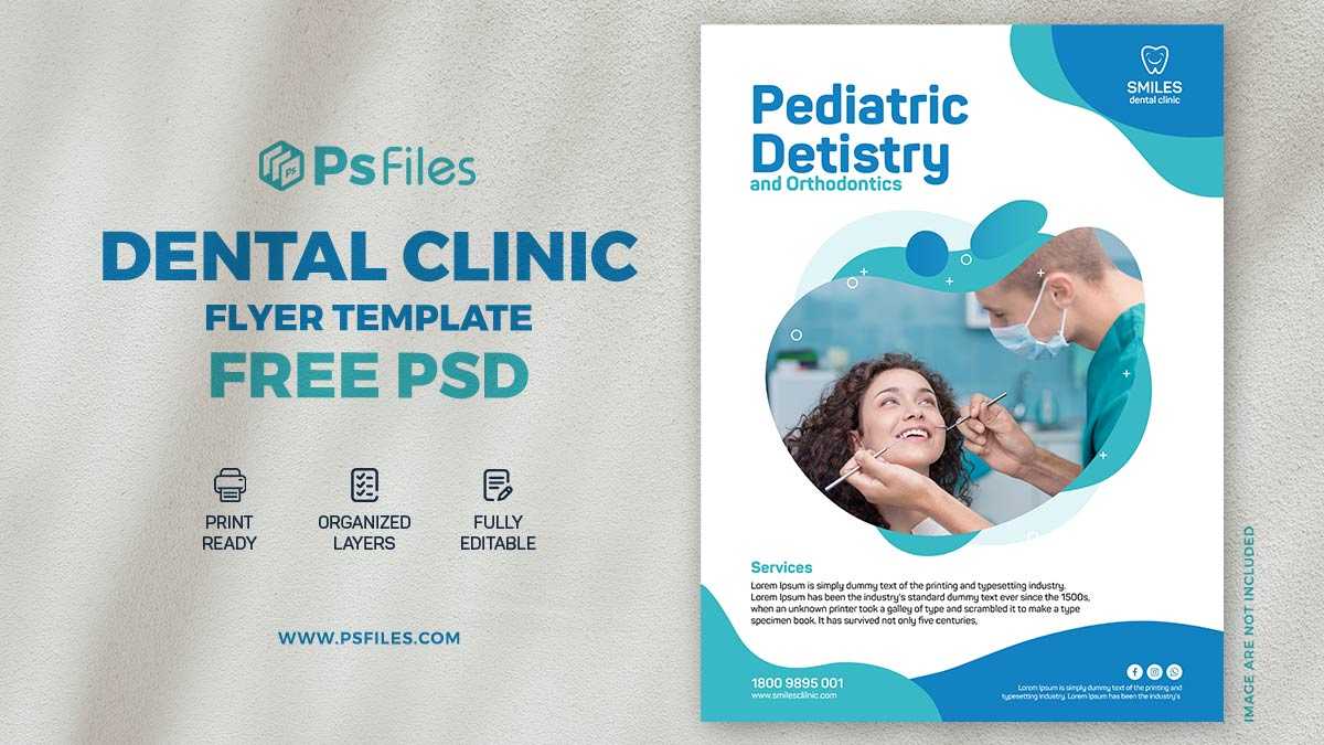 Dental Hospital / Clinic Free PSD Flyer Template